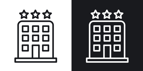 Fototapeta premium hotel icon for apps, websites and graphic projects.