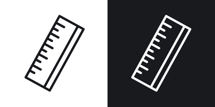 Ruler icon for apps, websites and graphic projects.