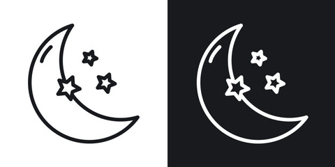 Moon icon for apps, websites and graphic projects. © ramsey