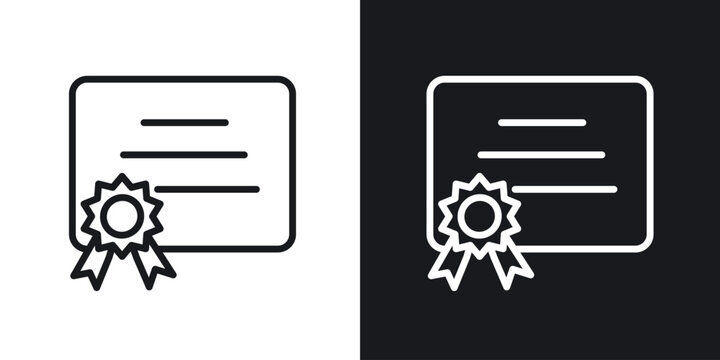 Diploma icon for apps, websites and graphic projects.