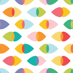 Colorful Overlapping Leaf Pattern