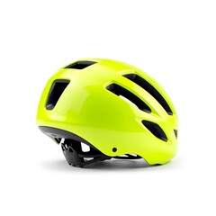 Fototapeta premium yellow helmet on a white background