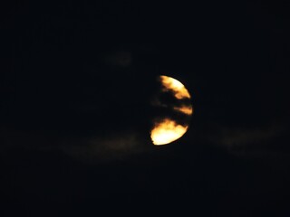 moon in the night sky