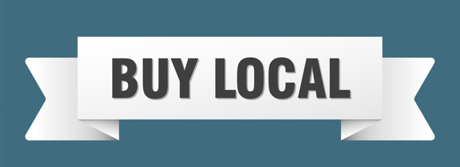 buy local ribbon isolated on transparent background. buy local ribbon