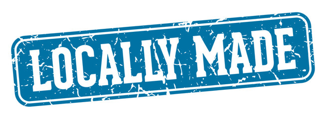 locally made rectangular sign. locally made stamp