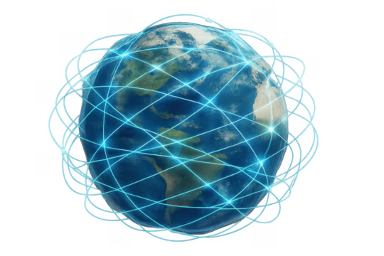 Digital Earth with Global Network Connections