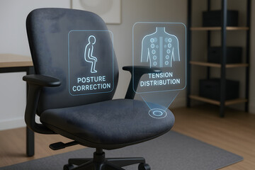 Ergonomic Office Chair With Digital Features