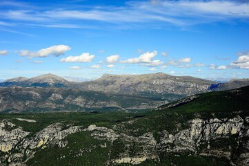 Landscape of mountains