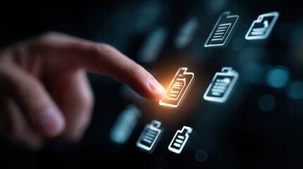 User interface design showcasing multiple chat and social media screens in a dark theme