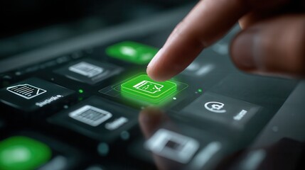 Obraz premium User interface design showcasing multiple chat and social media screens in a dark theme