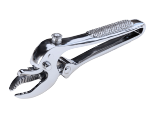 Hand tools for mechanics adjustable pliers workshop close-up. Isolated on transparent background, png.