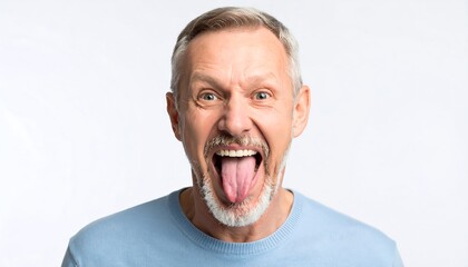 Man sticking out tongue