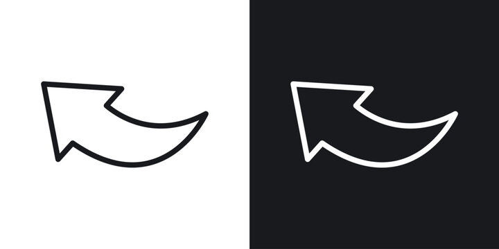 Send back vector icon. Design graphic in outline style illustration.