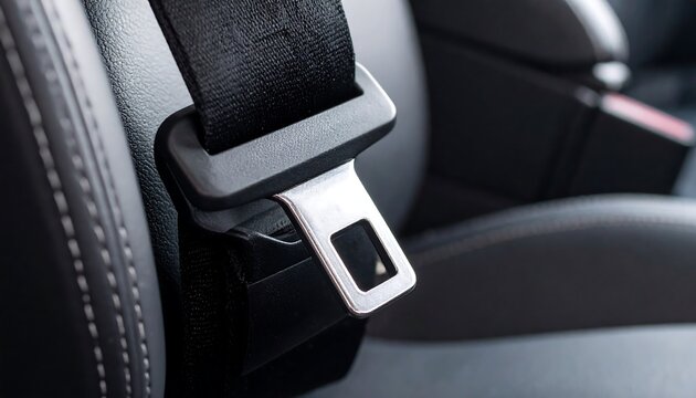 Close-up car seatbelt (1) - Powered by Adobe