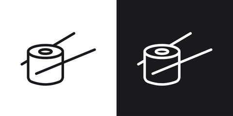 Sushi vector icon. Design graphic in outline style illustration. © ramsey
