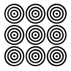 A series of concentric circles, repeating the intricate pattern, a modern minimalist design aesthetic. evoking a sense of focus.