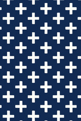 An abstract pattern of interconnected plus signs, creating a visually engaging tapestry. The clean lines and the repetition of the symbols, create a sense of order and artistic flair.