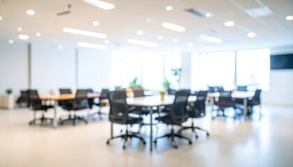 Blurred modern office interior