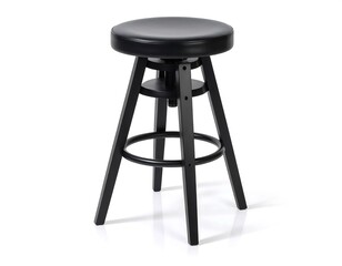 Black bar stool, adjustable height