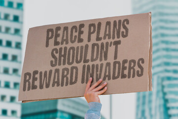 Peace plans shouldn't reward invaders” Calls for ending aggression without concessions. FREEDOM. SOVEREIGNTY. ACCOUNTABILITY.  RESISTANCE. HUMANITY. TRUTH. DEMOCRACY
