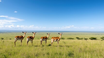 Impala antelope in Masai Mara National Reserve
