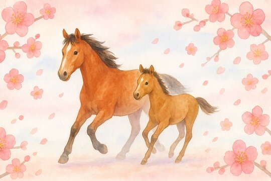 桜と馬」の写真素材 | 7,059件の無料イラスト画像 | Adobe Stock