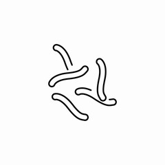 bacteria life icon sign vector