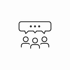 group comment icon sign vector