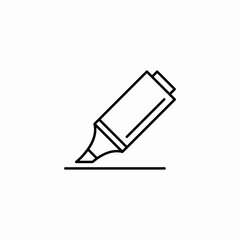 pen highlighter icon sign vector