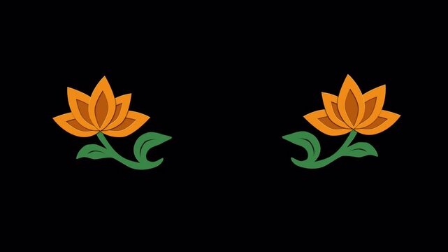 Lotus Paper Cut Floral Decorative Element