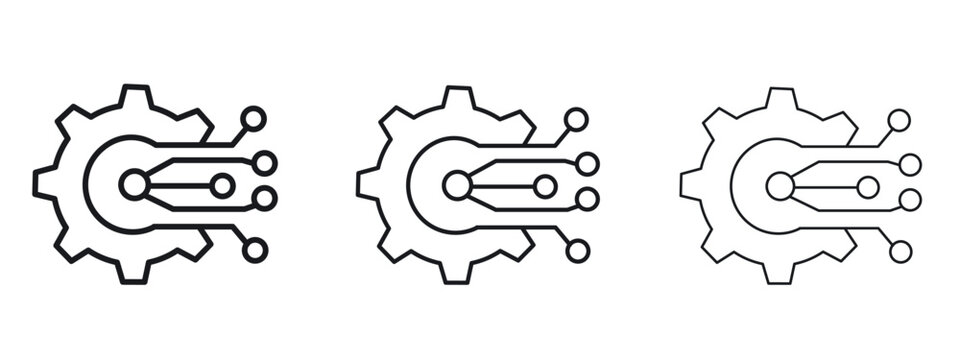 Transform icon logo black pictogram set. Graphic simple vector icon