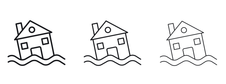 Square root icon logo black pictogram set. Graphic simple vector icon