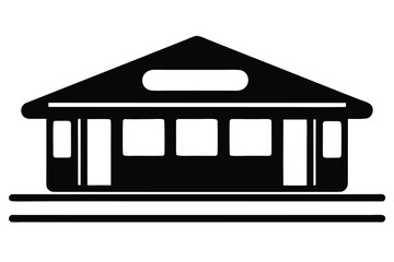 metro station vector icon