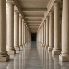 Fototapeta premium Powerful Architecture Evoking Stability and Tradition for Premium Branding and Enduring Success