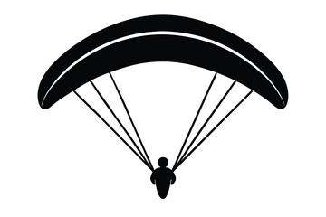 paraglider in sky vector icon