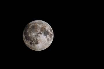 Dramatic Half Moon with Stunning Crater Details