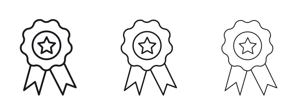 Badge icon logo black pictogram set. Graphic simple vector icon