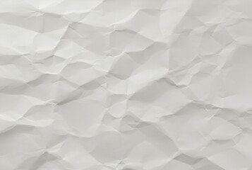Obraz premium Close-up texture of crumpled white paper, showing deep creases and folds.
