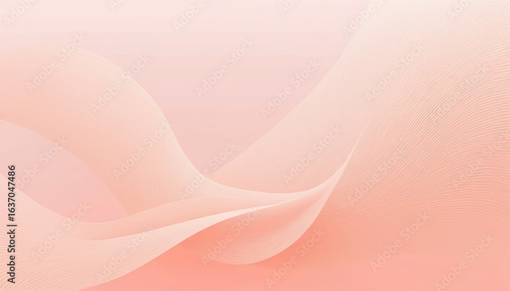 Poster illustration of a subtle light coral textured background creates a smooth and abstract surface for c