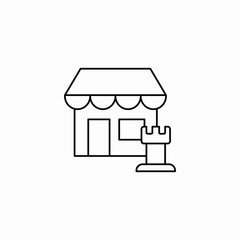 local store strategy icon sign vector