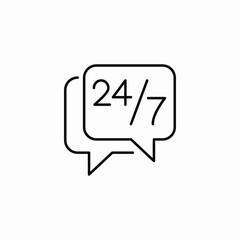 nonstop service icon sign vector