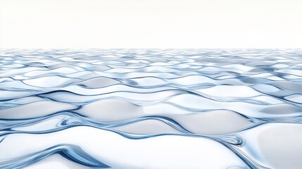 Fototapeta premium Calm blue water waves, serene background, pure texture, website design