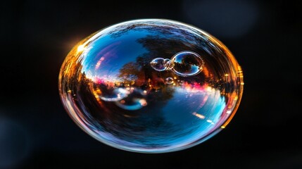 Giant Soap Bubble Reflections