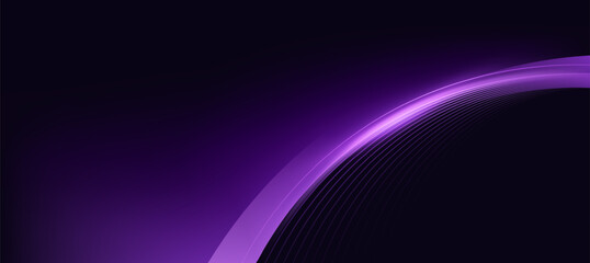 Modern abstract purple wave on dark background,tech banner, corporate business concept, hi-tech abstract background, vector illustration for business or presentation