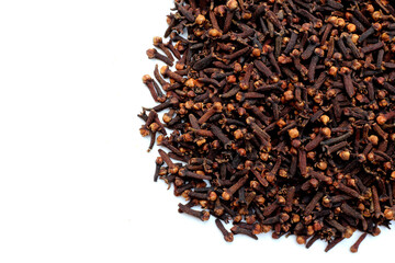 A spice of dried cloves, herbal medicine plant