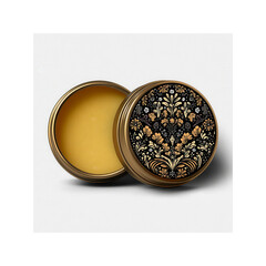Luxurious Floral Balm in Antique Gold Tin