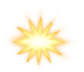Glowing golden Starburst 