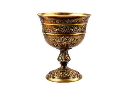 Ornate golden goblet (1) - Powered by Adobe
