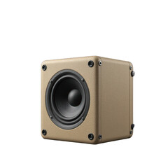 Beige Cube Speaker: Modern Audio Design