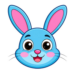 Fototapeta premium cute cartoon style bunny illustration isolated png